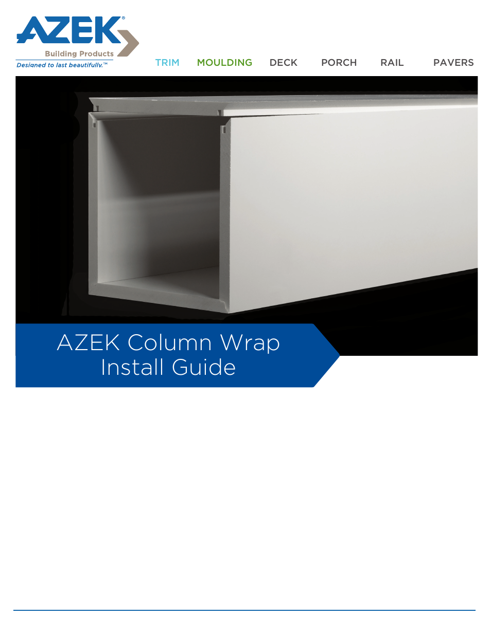 AZEK Column Wrap User Manual | 4 pages