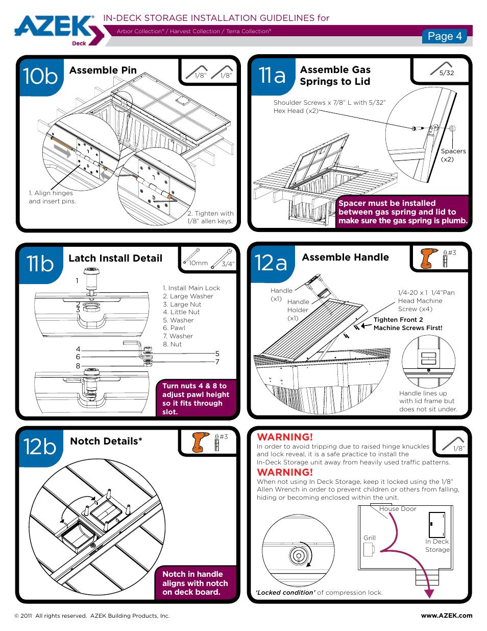 AZEK InDeck User Manual | Page 4 / 4