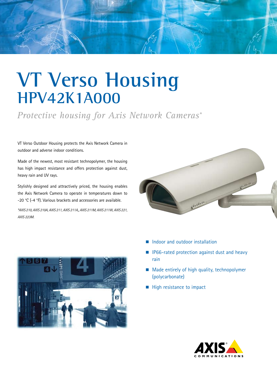 Axis Communications HPV42K1A000 User Manual | 2 pages