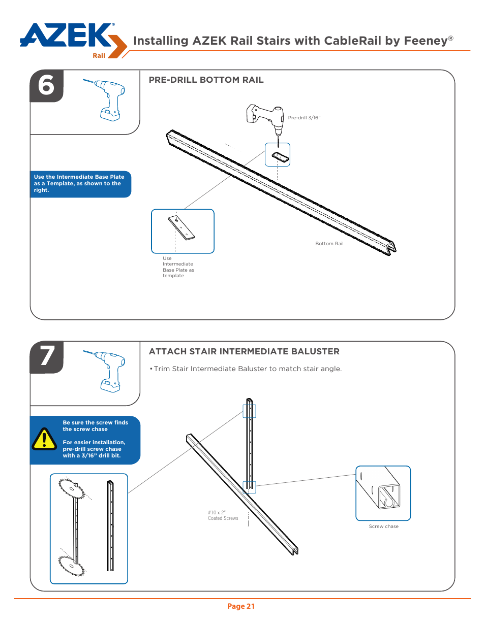 AZEK Rail User Manual | Page 21 / 40