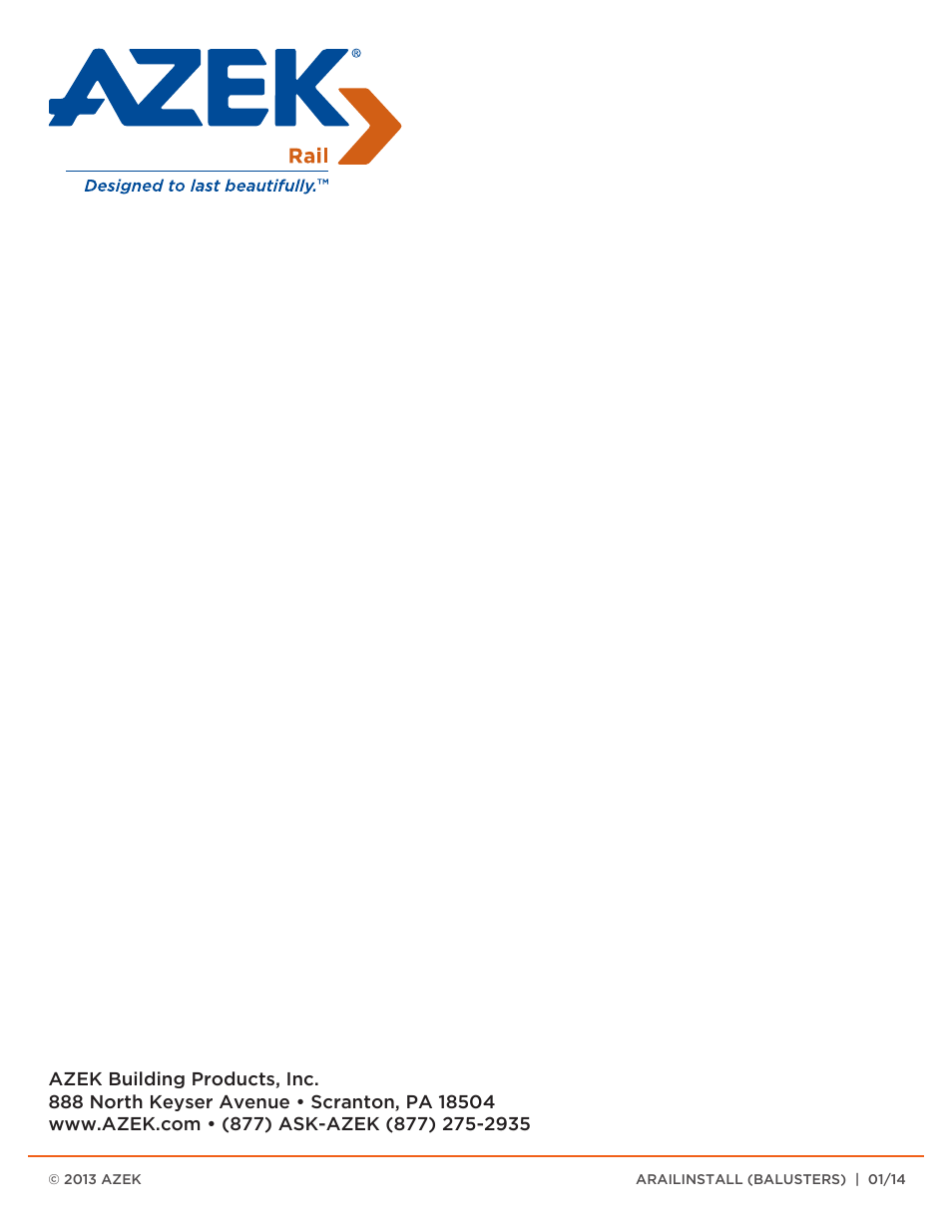 AZEK Rail User Manual | Page 12 / 12