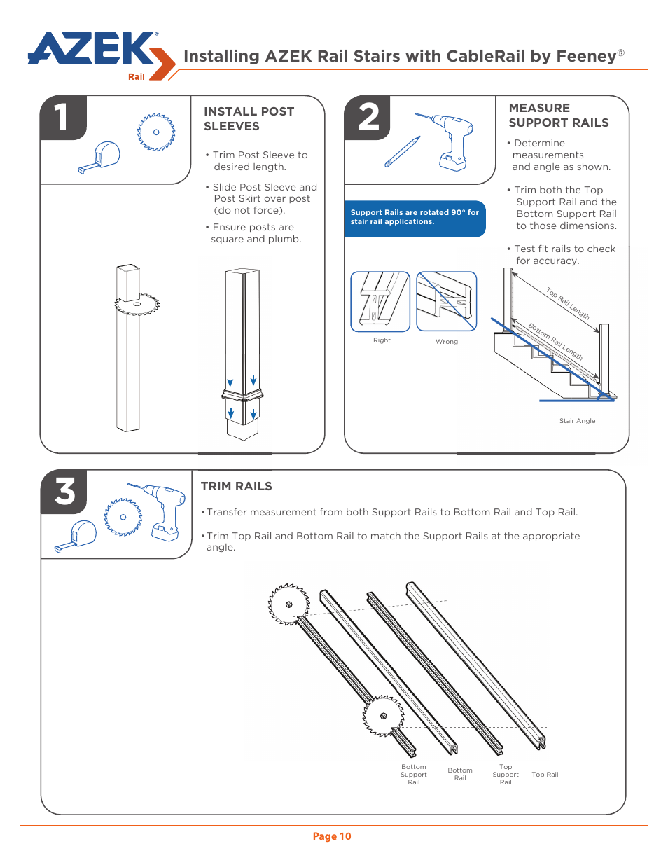 AZEK Rail User Manual | Page 10 / 20