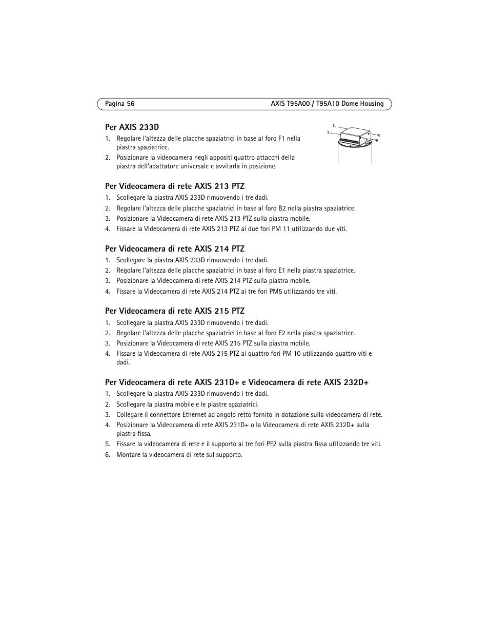 Axis Communications AXIS T95A10 User Manual | Page 56 / 73