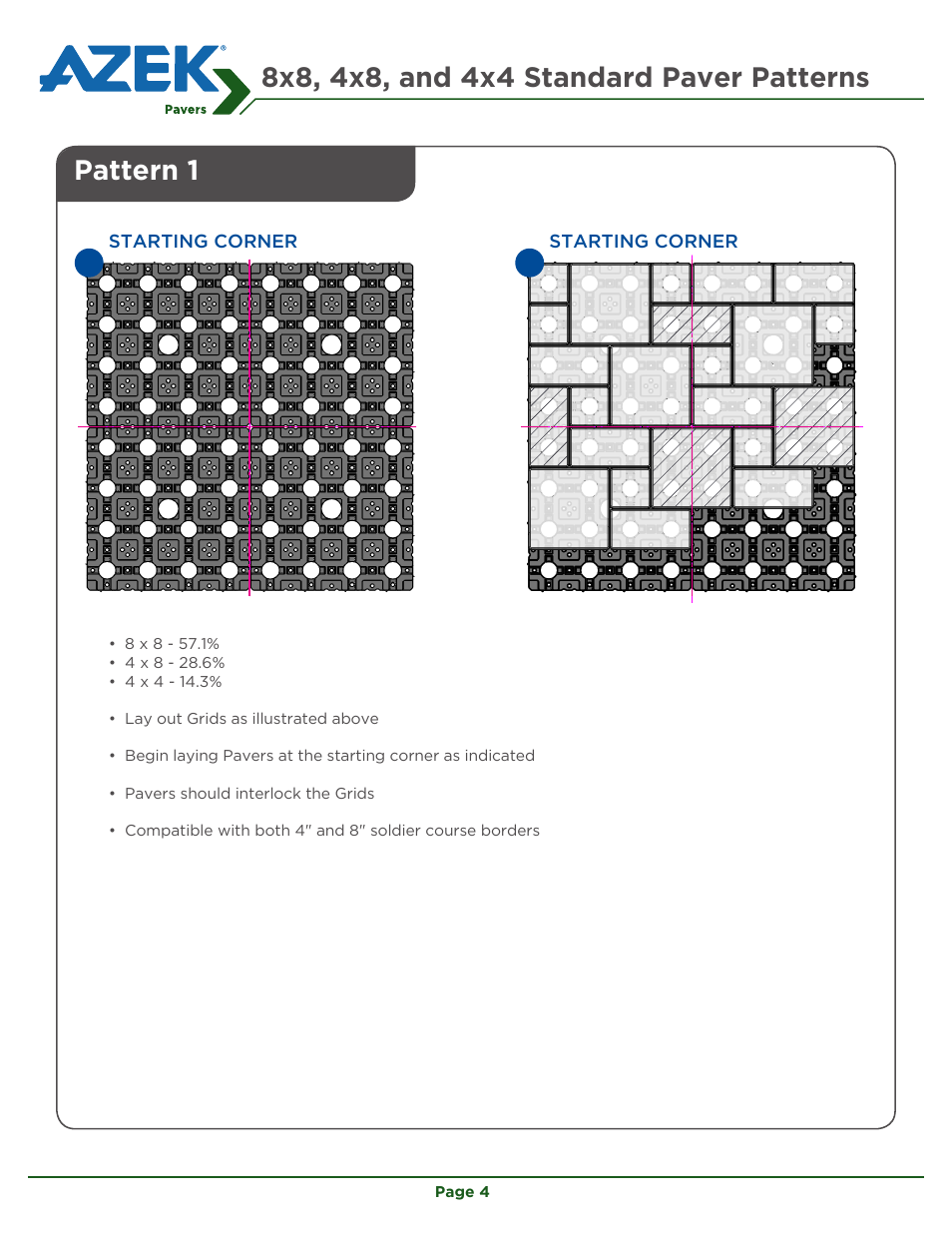Pattern 1 | AZEK Bullnose Paver & Transition Paver User Manual | Page 4 / 8