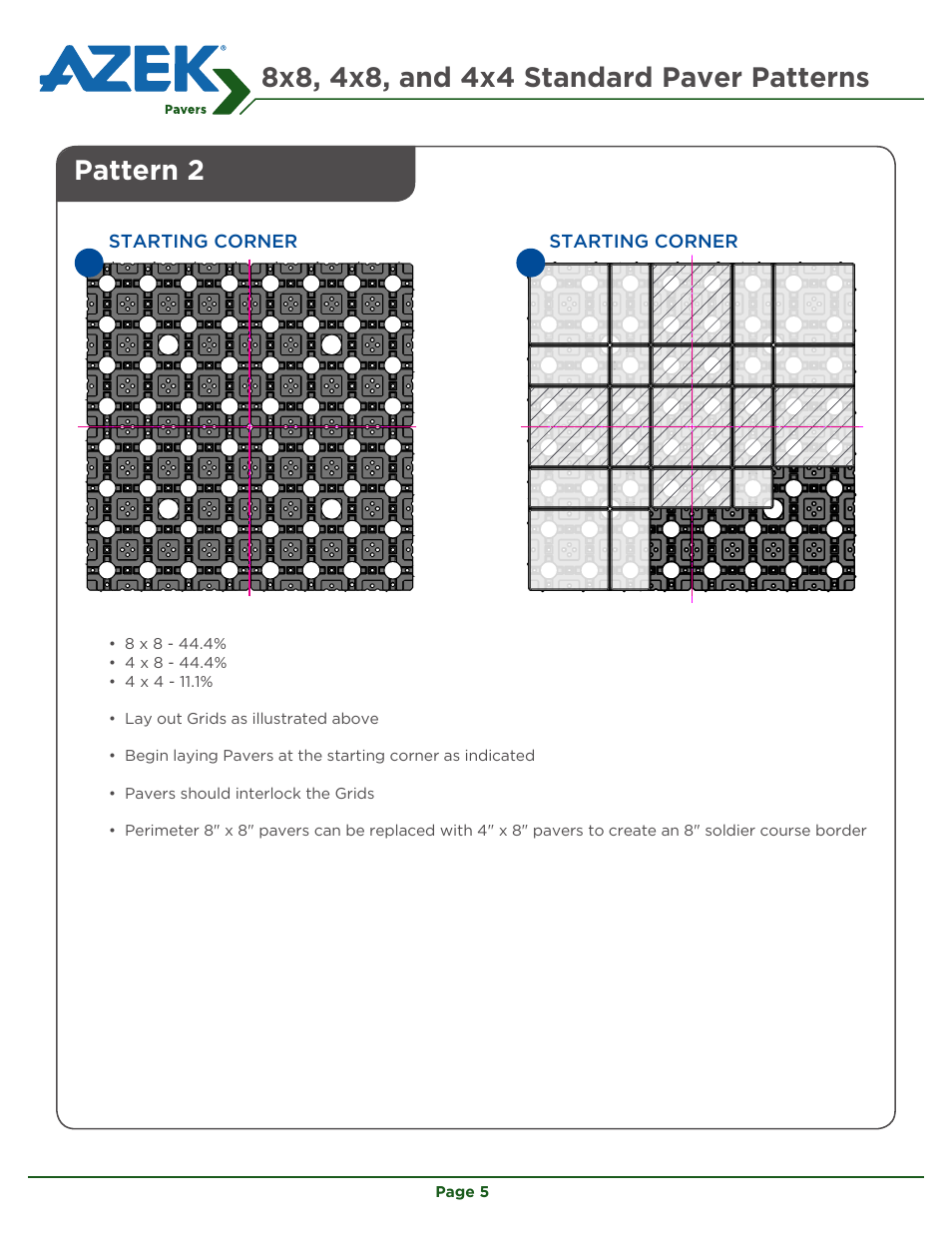 Pattern 2 | AZEK Bullnose Paver & Transition Paver User Manual | Page 5 / 8