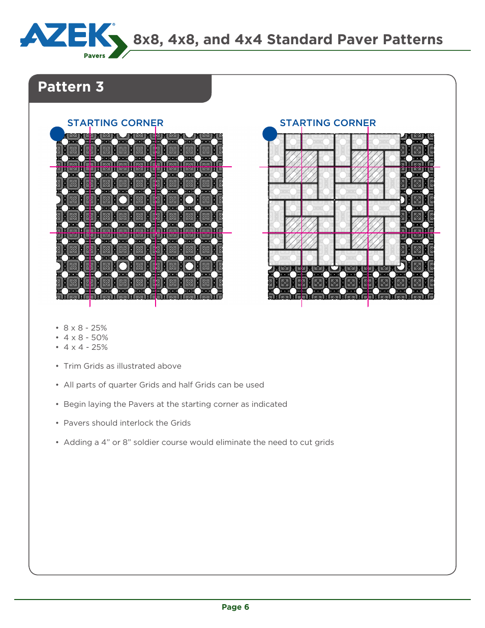 Pattern 3 | AZEK Bullnose Paver & Transition Paver User Manual | Page 6 / 8