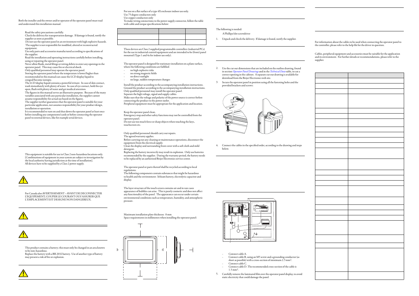 Beijer Electronics iX T10A EN User Manual | 2 pages