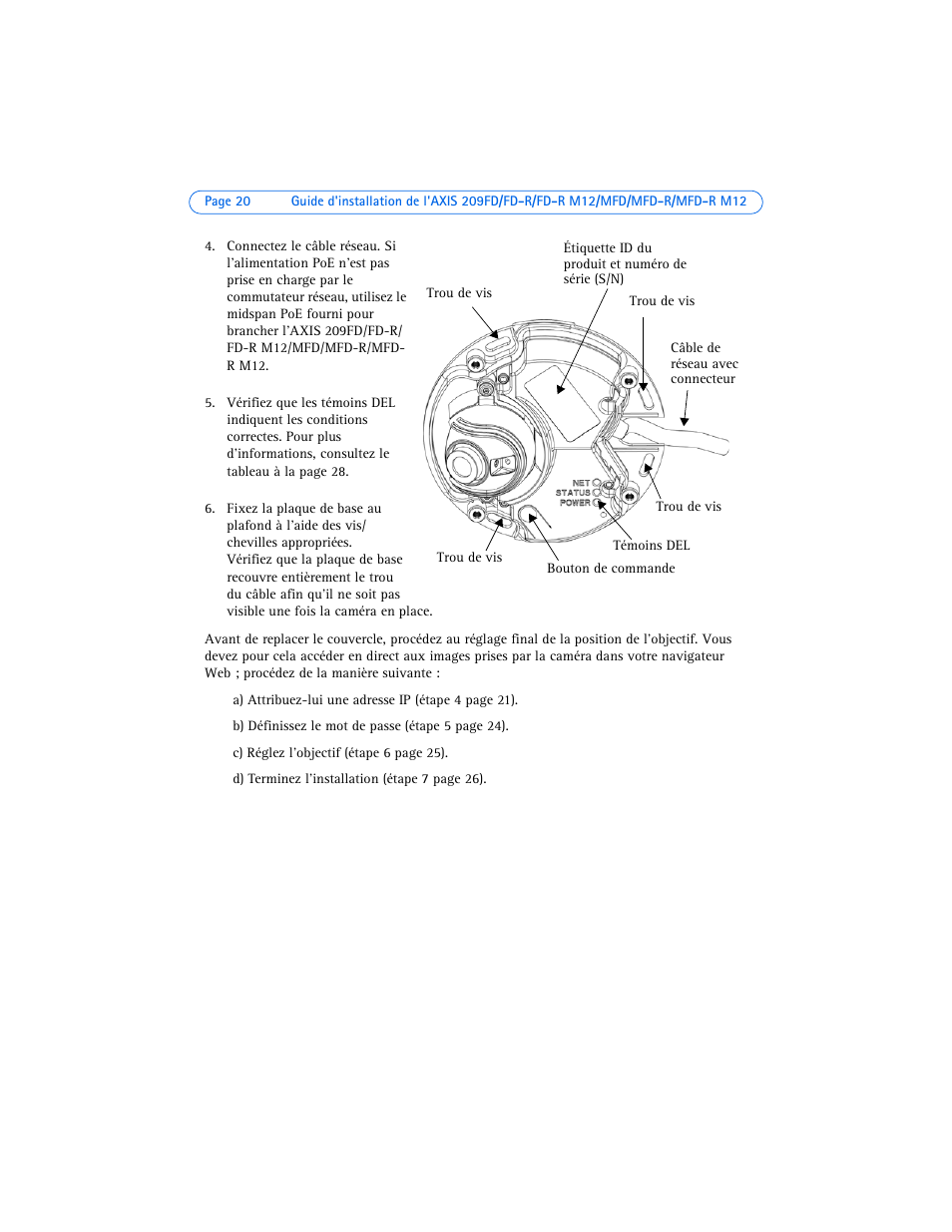 Axis Communications 209FD User Manual | Page 20 / 73