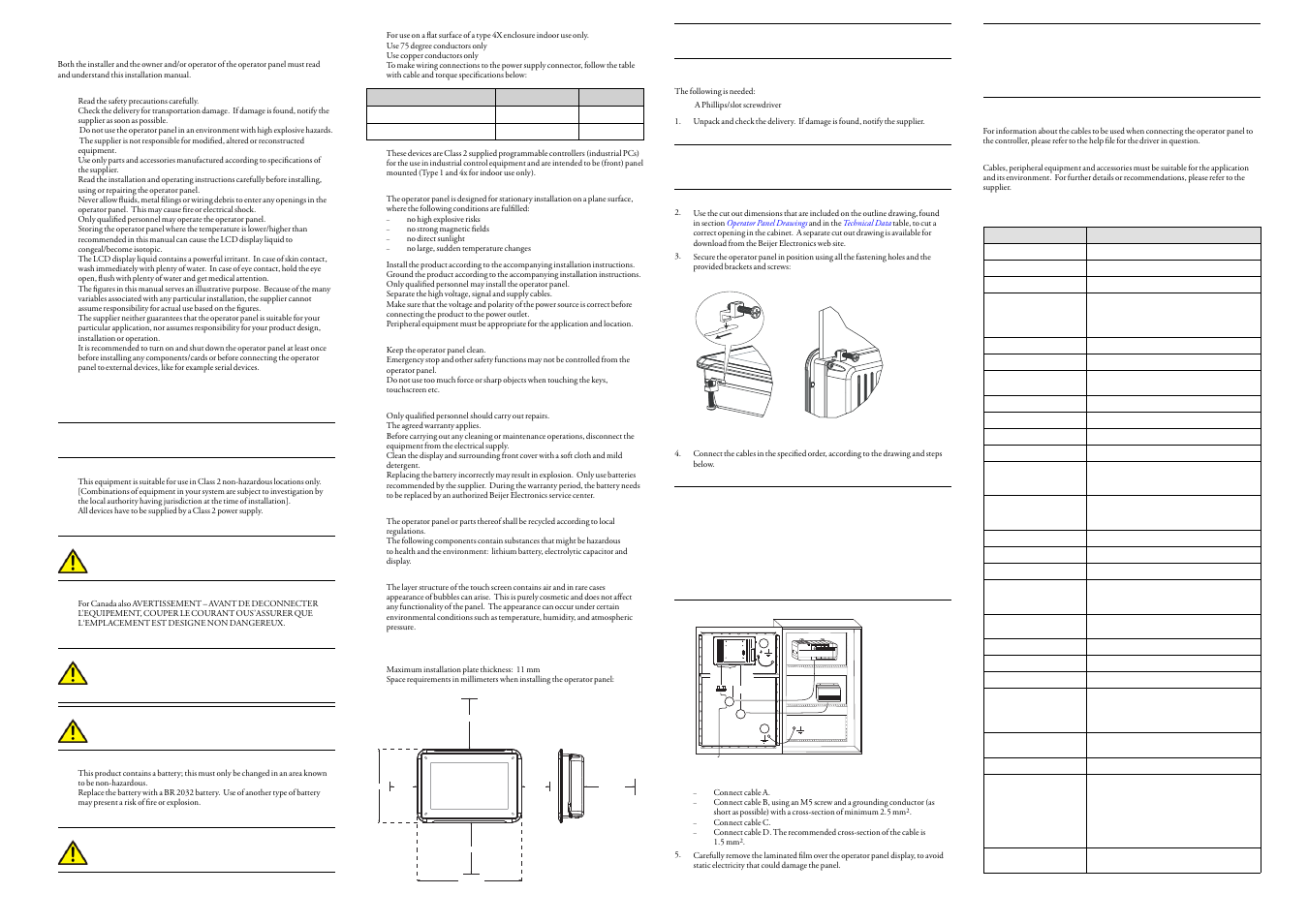 Beijer Electronics iX T7A EN User Manual | 2 pages