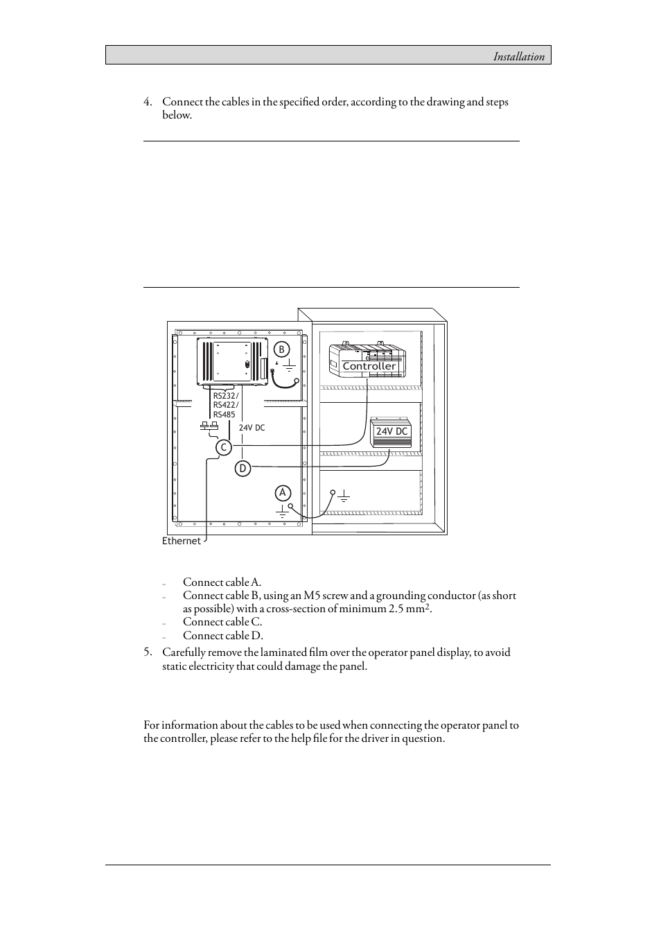 1 connections to the controller, Connections to the controller | Beijer Electronics iX T7AM EN User Manual | Page 9 / 25
