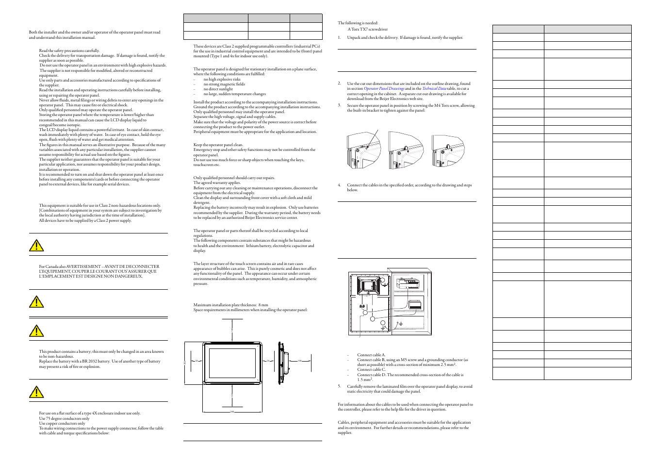 Beijer Electronics iX T12B EN User Manual | 2 pages