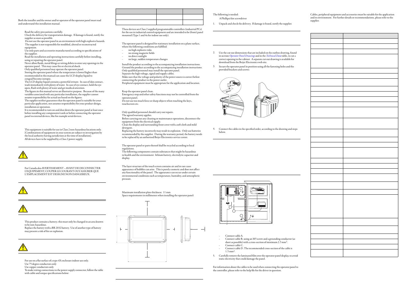 Beijer Electronics iX T7B EN User Manual | 2 pages