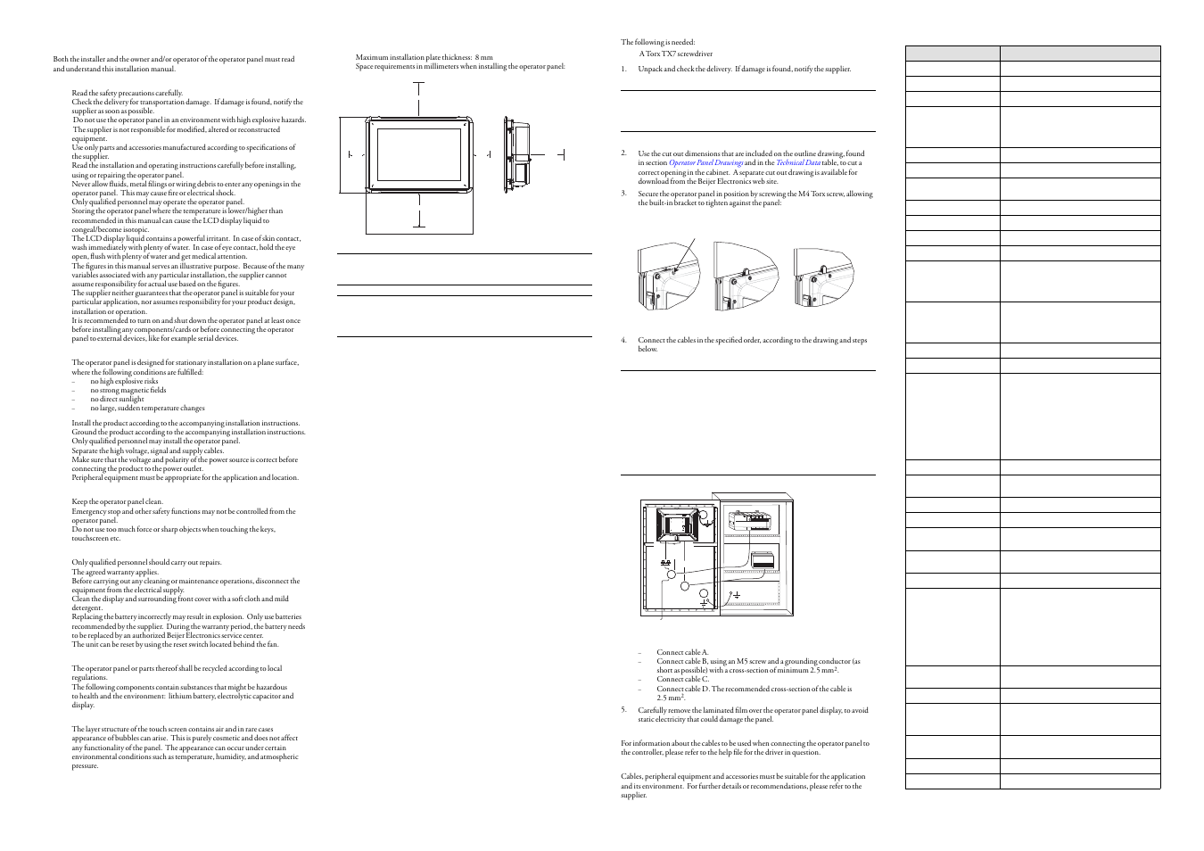 Beijer Electronics iX T12C EN User Manual | 2 pages