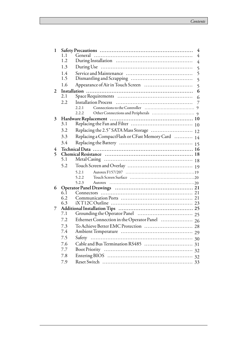 Beijer Electronics iX T12C EN User Manual | Page 3 / 34