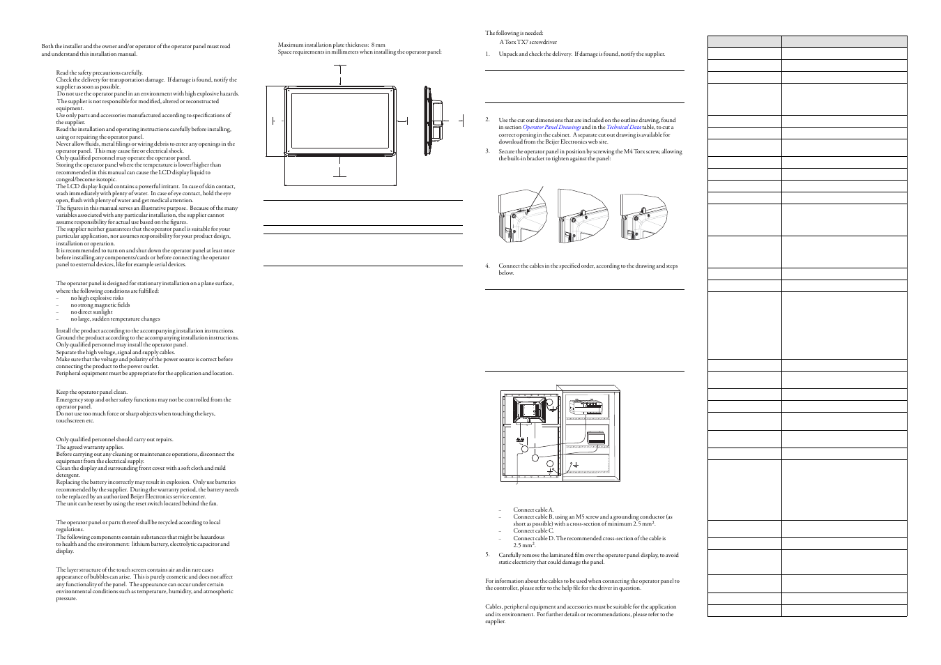 Beijer Electronics iX T21C EN User Manual | 2 pages