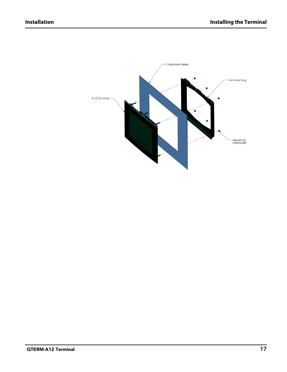 2 modular version installation | Beijer Electronics QTERM®-A12 User Manual | Page 23 / 38