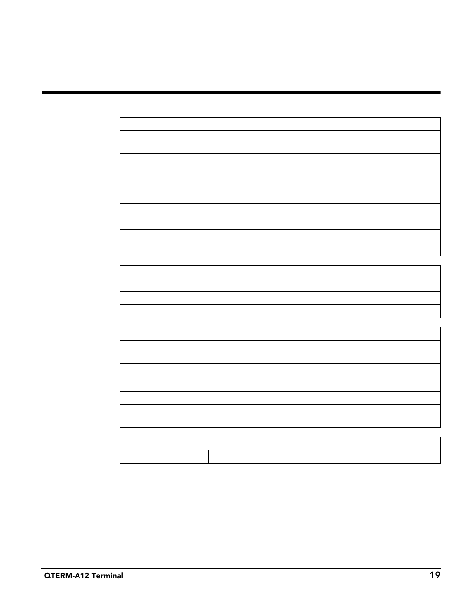 Specifications, Hapter, Pecifications | Beijer Electronics QTERM®-A12 User Manual | Page 25 / 38