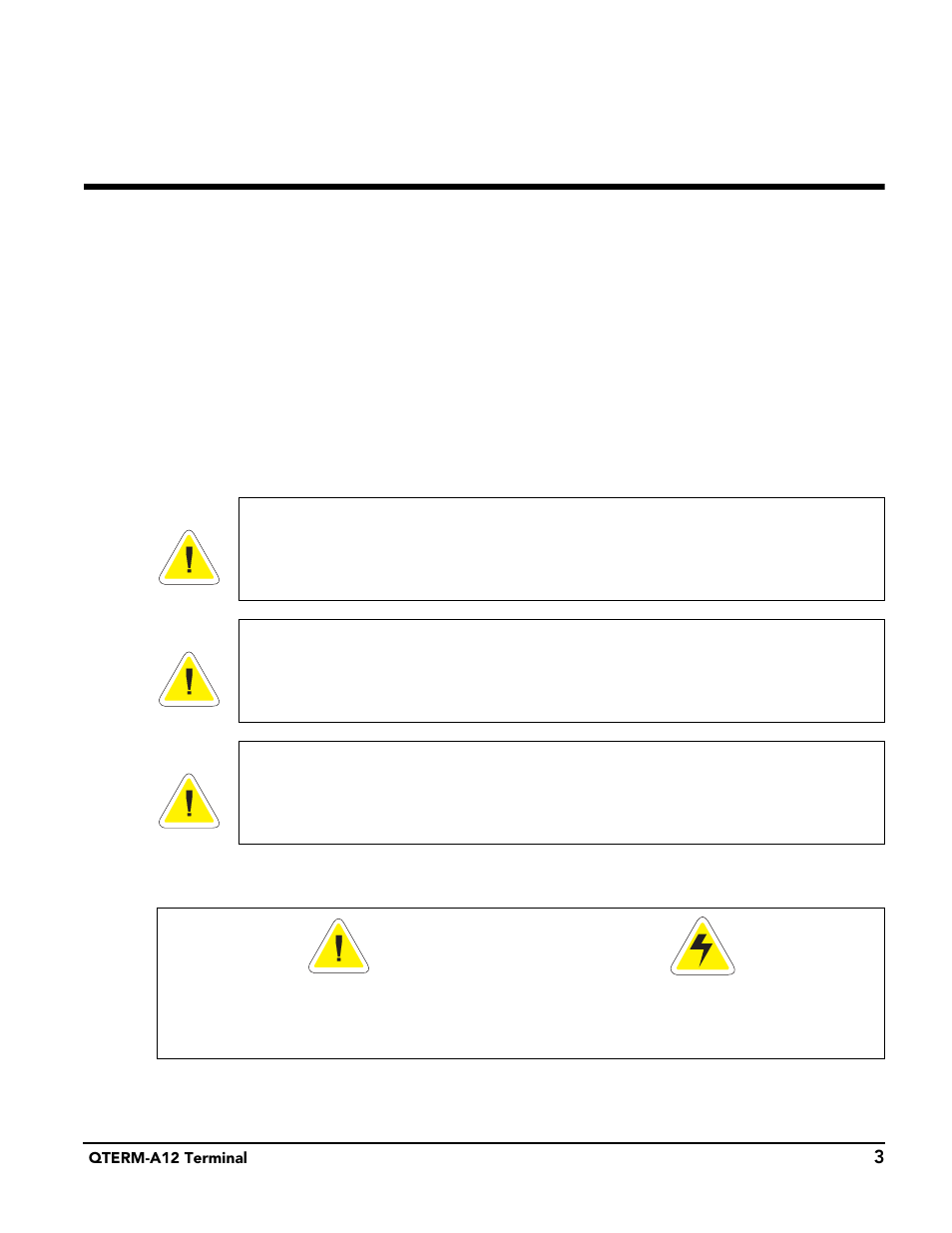 Safety summary, Hapter, Afety | Ummary | Beijer Electronics QTERM®-A12 User Manual | Page 9 / 38
