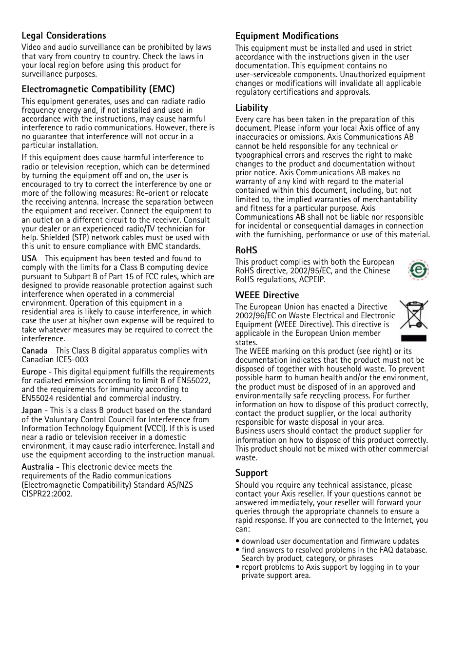 Axis Communications AXIS T8312 User Manual | Page 2 / 10