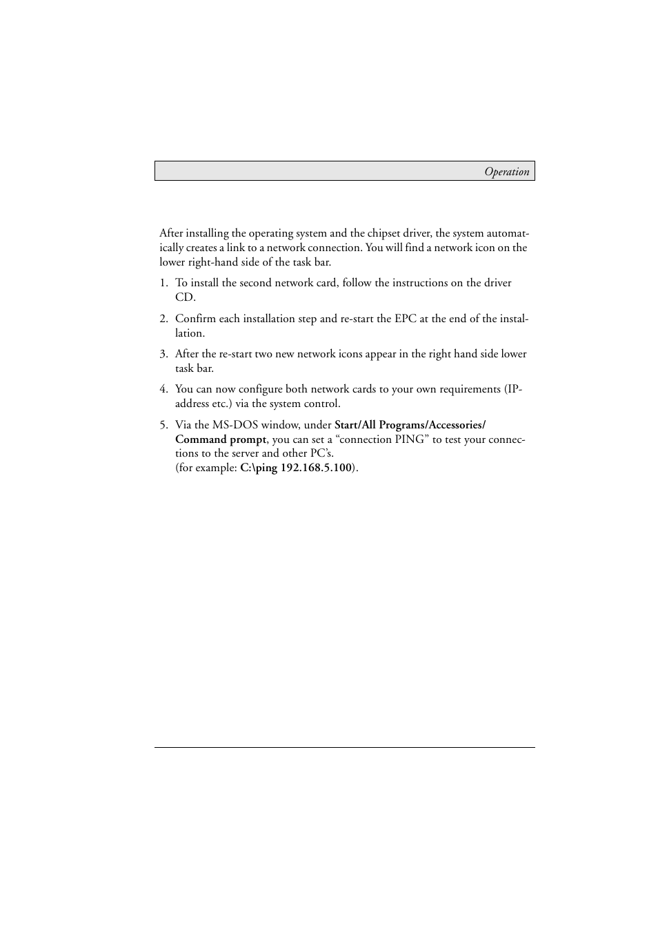 6 installation of lan-/network card, Installation of lan-/network card | Beijer Electronics EPC C2D Box Nautic EN User Manual | Page 29 / 49