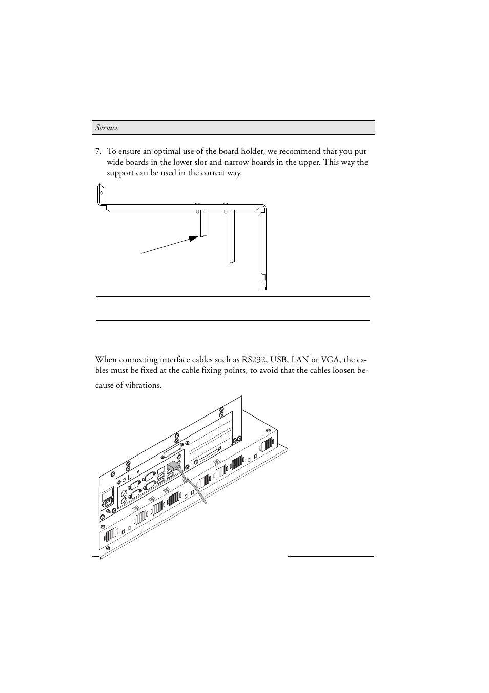 4 cable fixing points, Cable fixing points | Beijer Electronics EPC C2D Box Nautic EN User Manual | Page 36 / 49