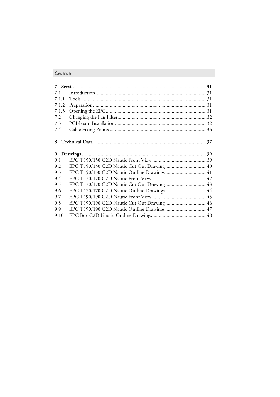 Beijer Electronics EPC C2D Box Nautic EN User Manual | Page 4 / 49