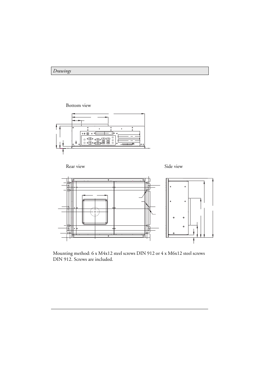 10 epc box c2d nautic outline drawings, Epc box c2d nautic outline drawings, Drawings | Beijer Electronics EPC C2D Box Nautic EN User Manual | Page 48 / 49