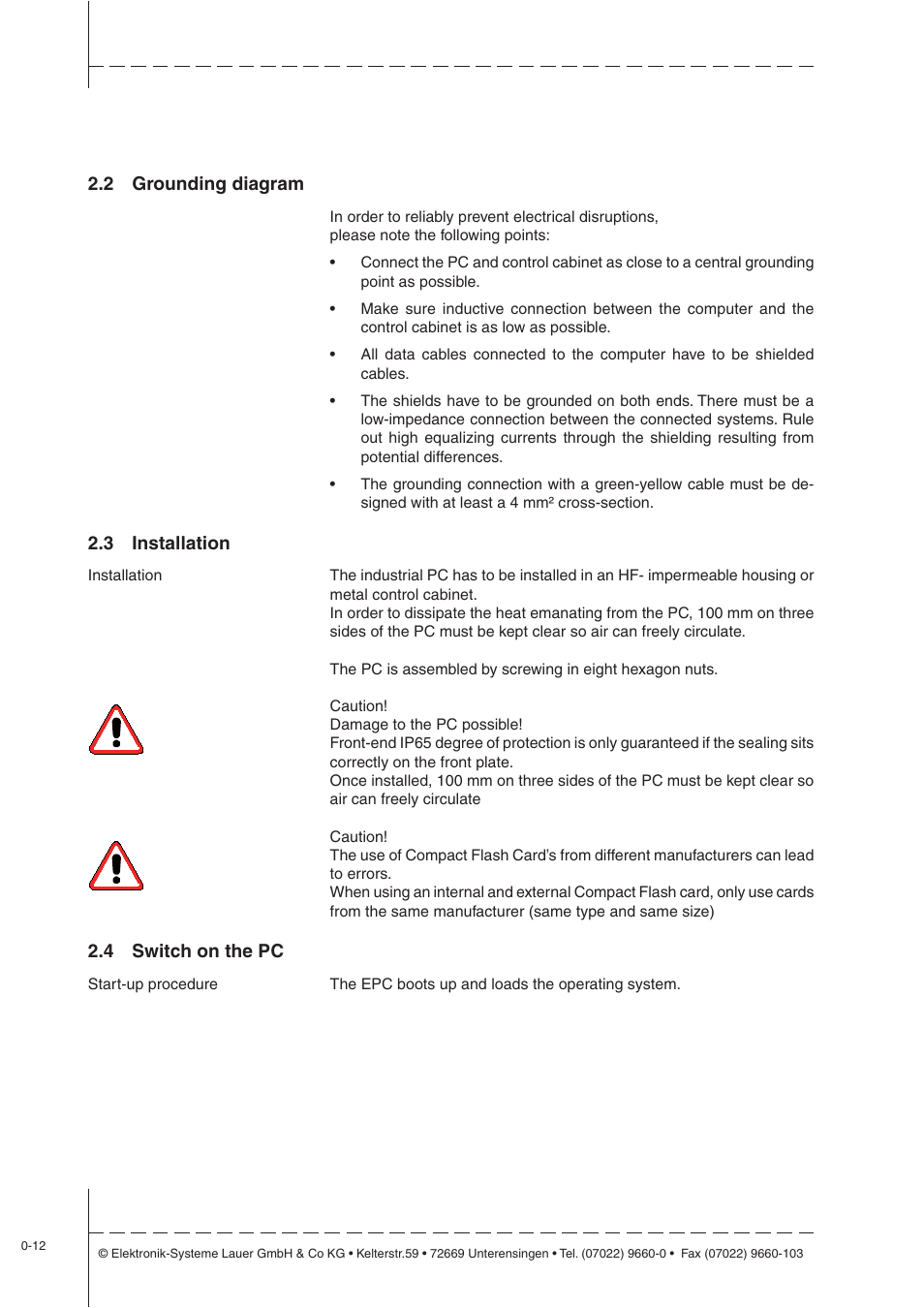 Beijer Electronics EPC LX nautic EN User Manual | Page 12 / 33