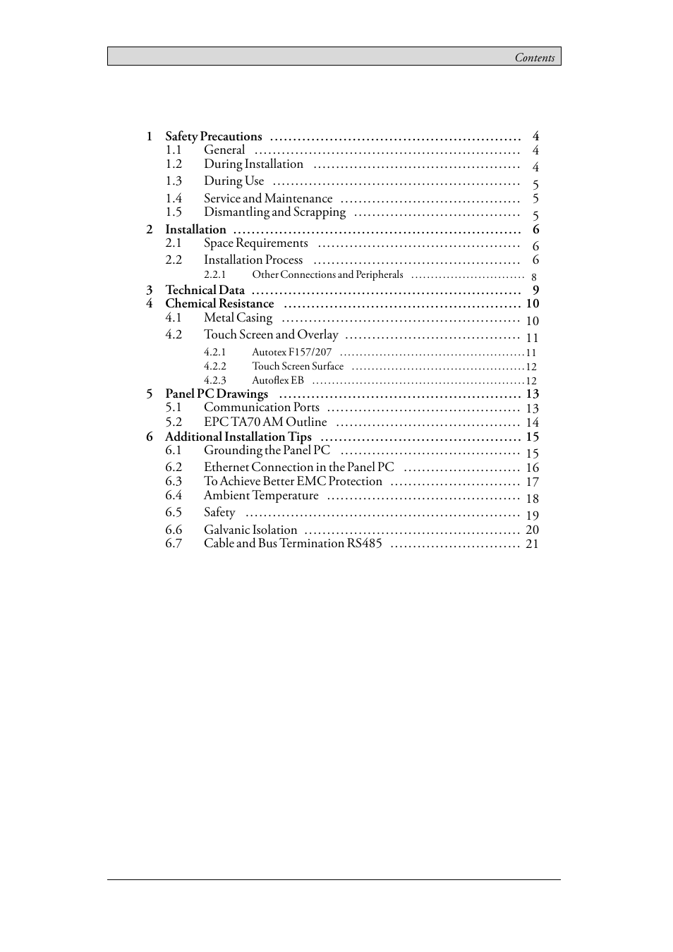 Beijer Electronics EPC TA70 AM EN User Manual | Page 3 / 22