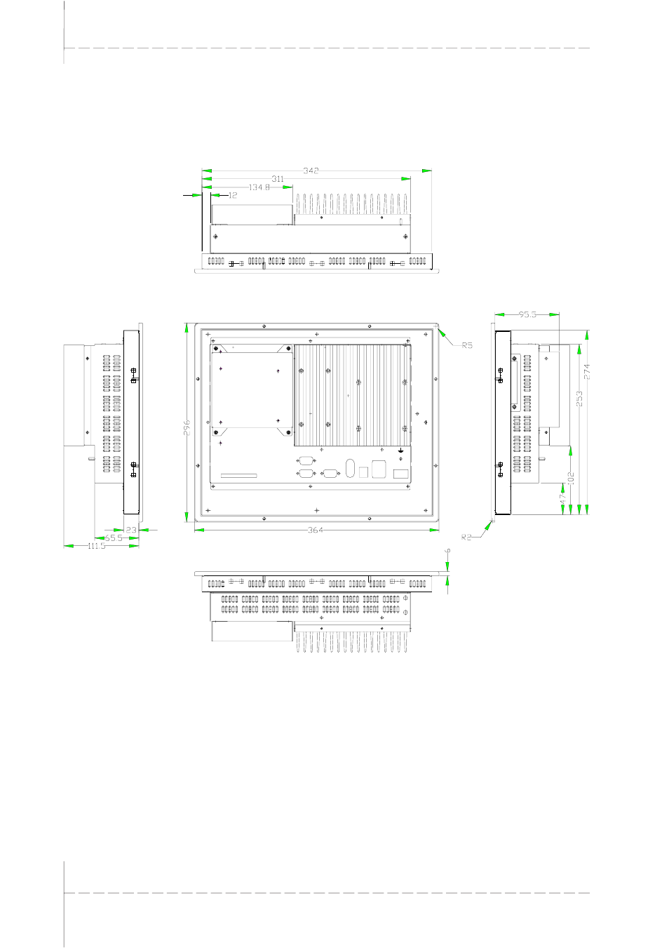 T1.4 epc g 1200 unit dimensions, T1.4, Ttechnical data | Beijer Electronics EPC GEmbedded PC EN User Manual | Page 14 / 26