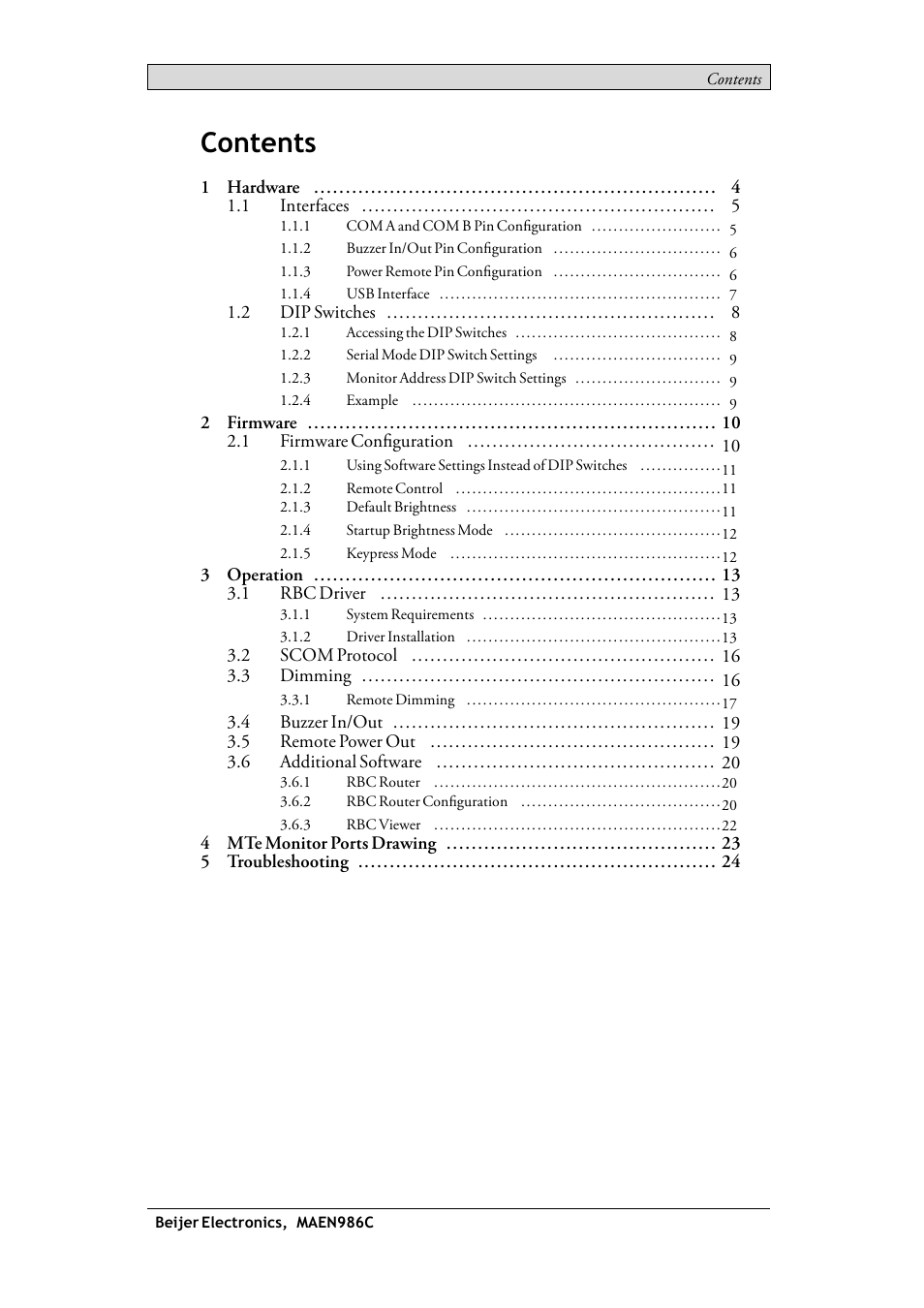 Beijer Electronics RBC EN User Manual | Page 3 / 25