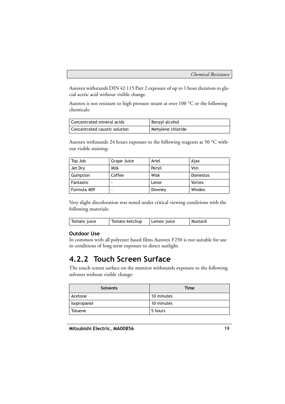 2 touch screen surface | Beijer Electronics DT1151 EN User Manual | Page 19 / 24