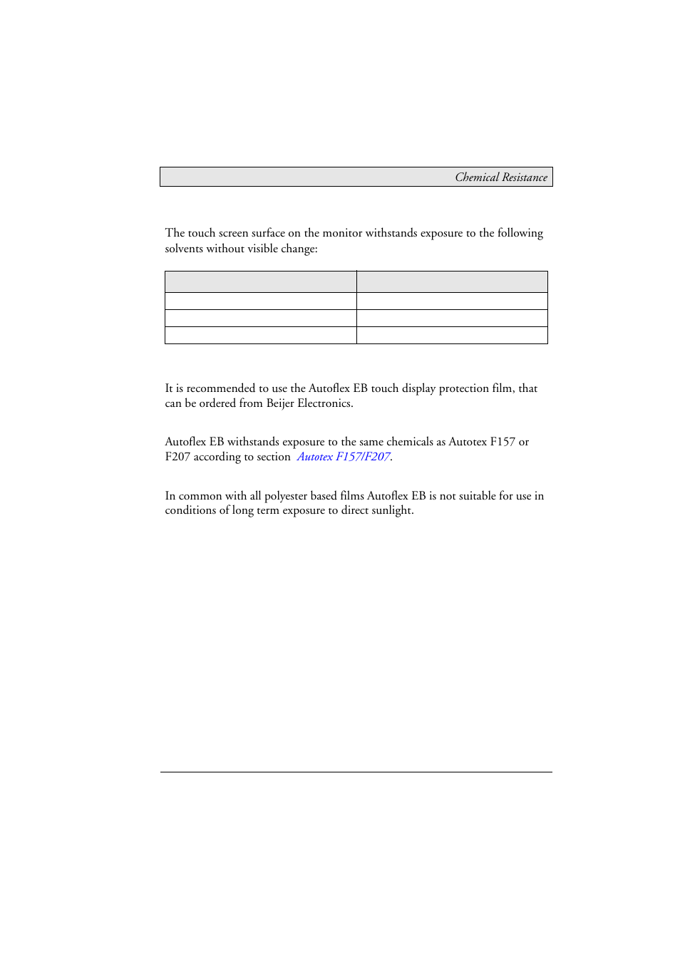 2 touch screen surface, 3 autoflex eb | Beijer Electronics DT150 EN User Manual | Page 20 / 24