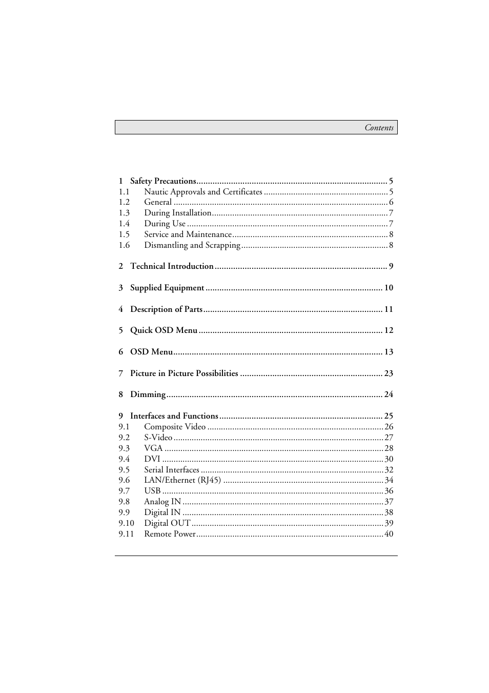 Beijer Electronics MT 230 Nautic Monitor EN User Manual | Page 3 / 49