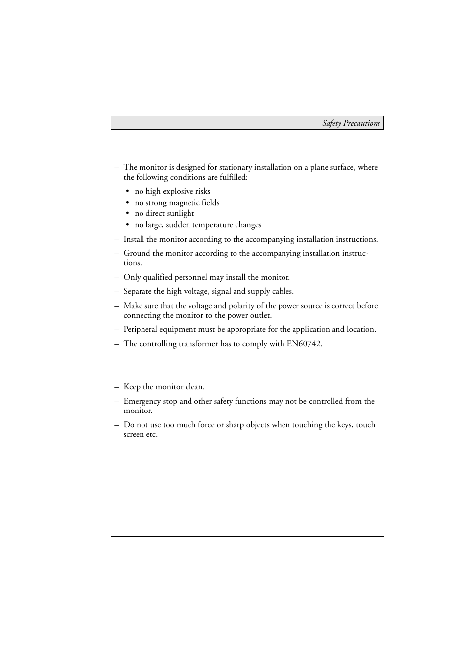 3 during installation, 4 during use, During installation | During use | Beijer Electronics MT 230 Nautic Monitor EN User Manual | Page 7 / 49
