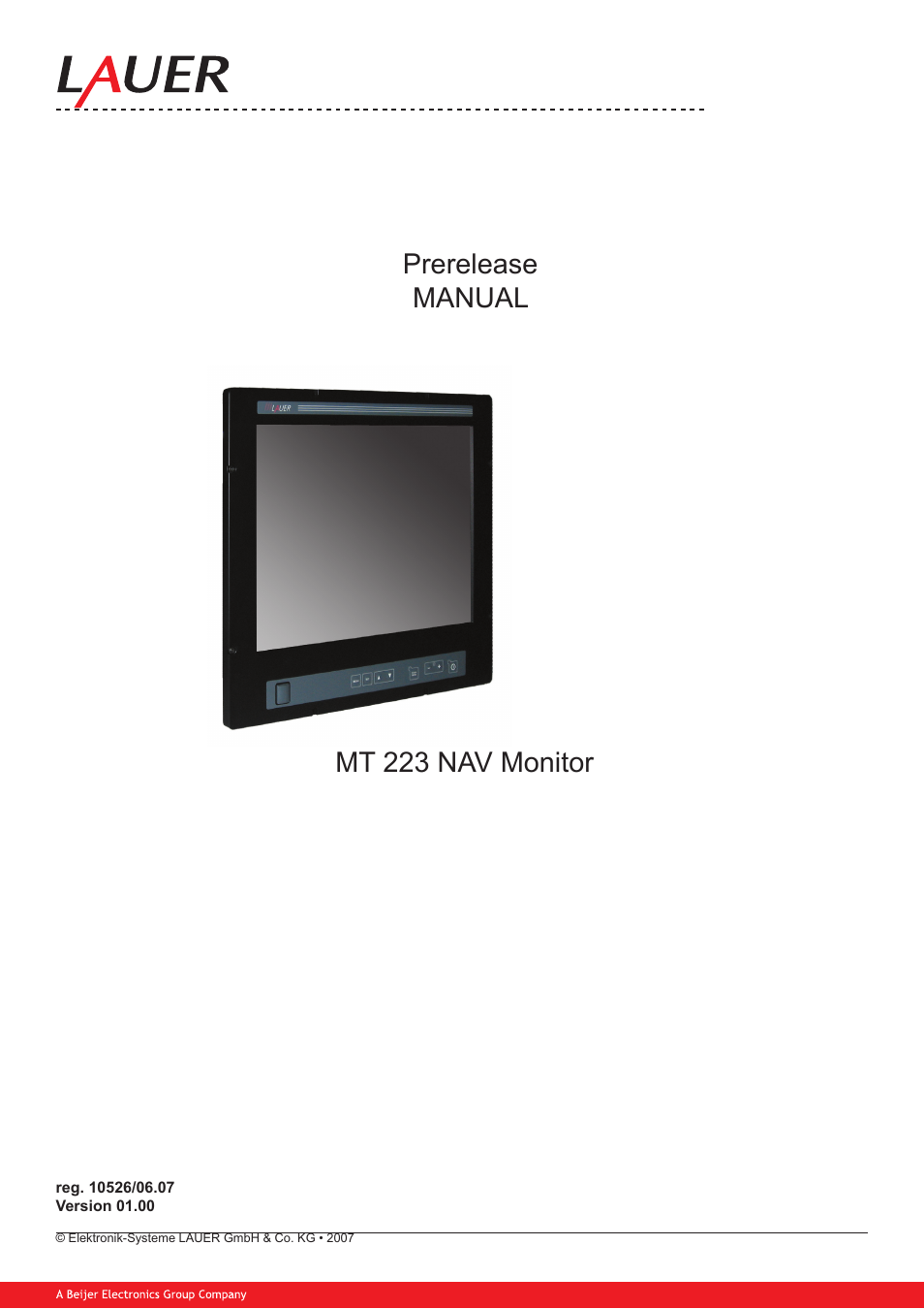 Beijer Electronics MT 223 EN User Manual | 38 pages