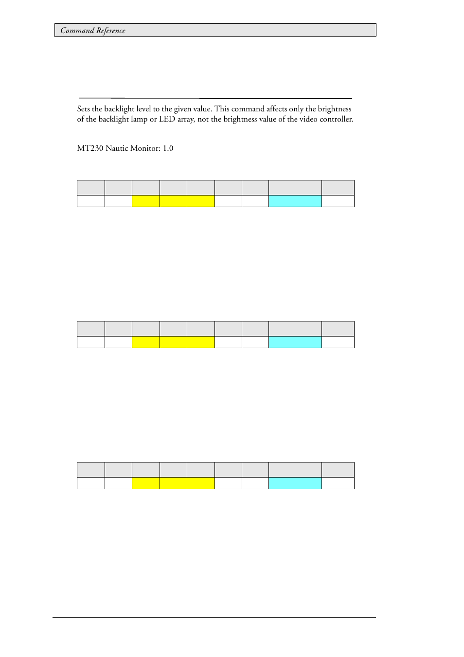 1 brt, Backlight brightness | Beijer Electronics SCOM Protocol EN User Manual | Page 18 / 131