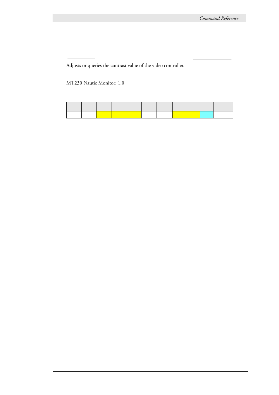 7 mcc_contrast (0x82), Contrast, Mcc_contrast (0x82) | Beijer Electronics SCOM Protocol EN User Manual | Page 29 / 131