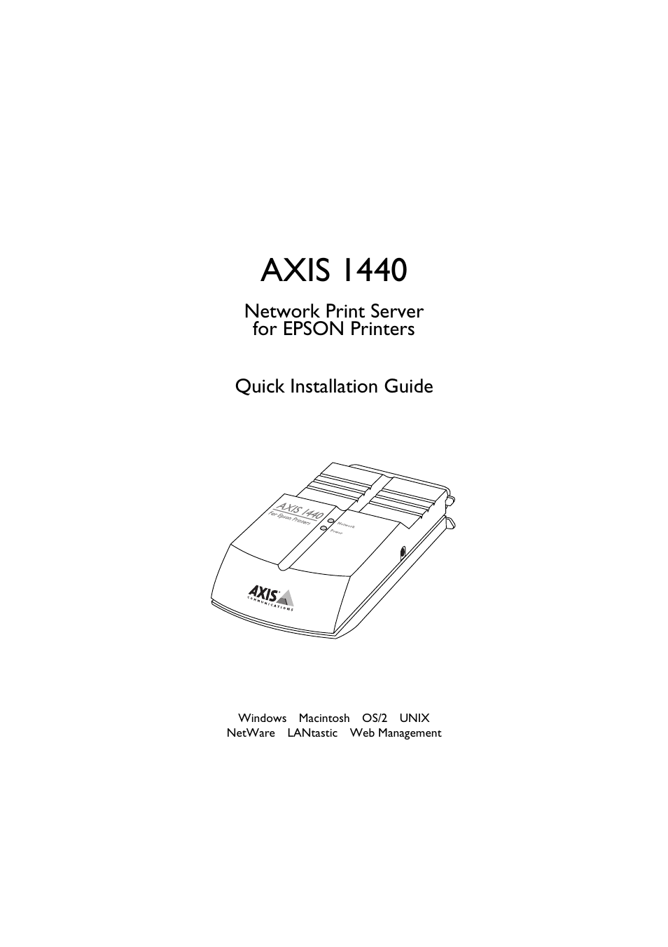 Axis 1440 | Axis Communications AXIS 1440 User Manual | Page 2 / 11