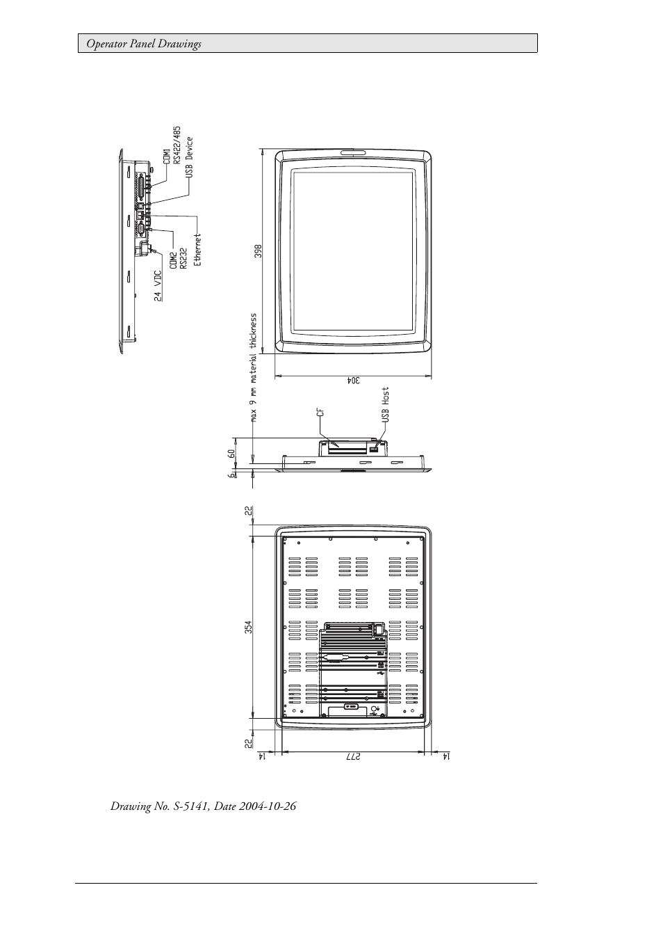 2 exter t150 outline | Beijer Electronics EXTER T150-st EN User Manual | Page 16 / 24