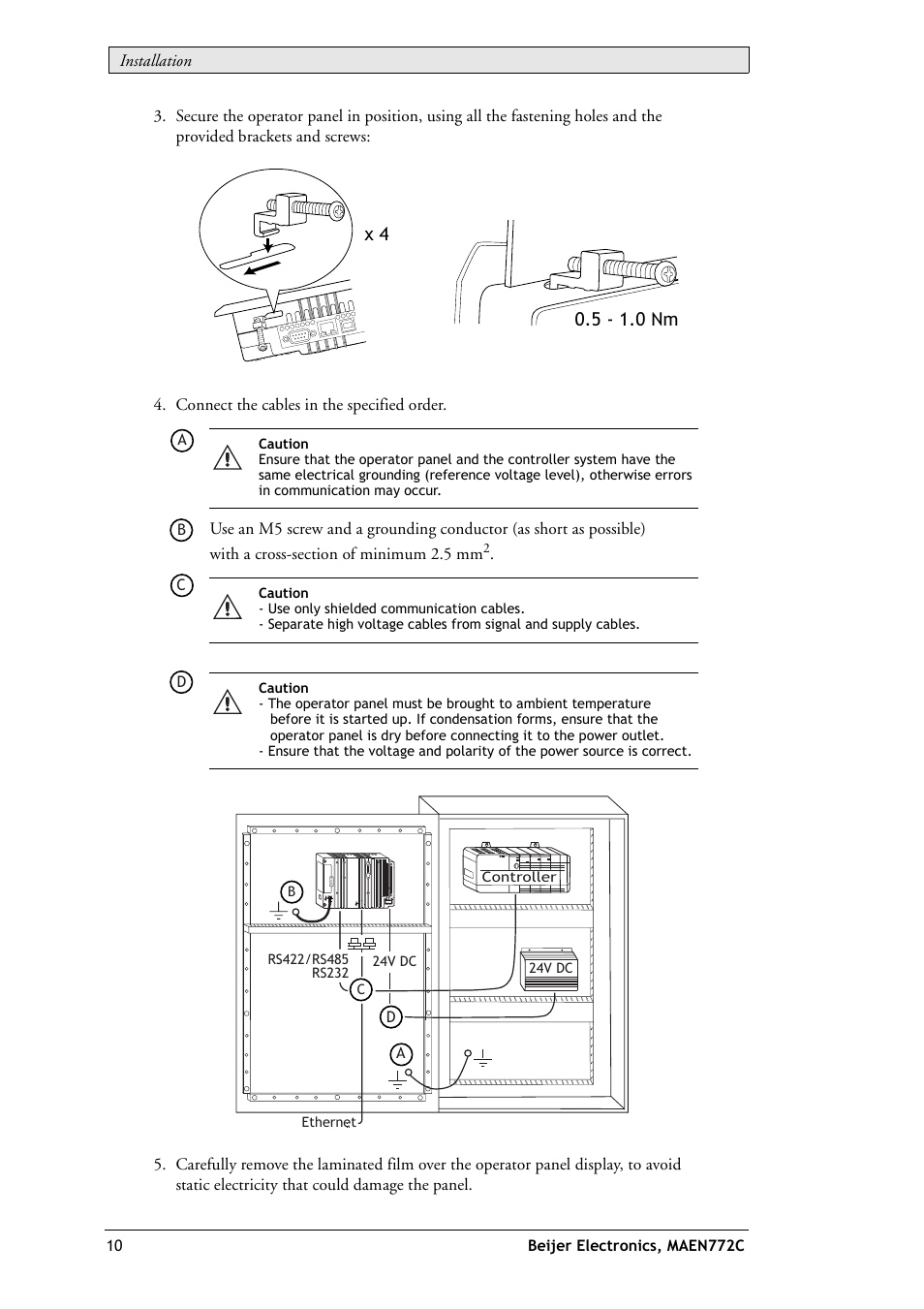 Beijer Electronics EXTER T70 EN User Manual | Page 10 / 26