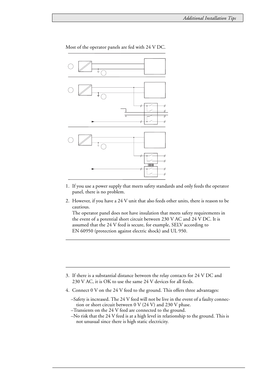 5 safety, Additional installation tips | Beijer Electronics EXTER T60/T60c/T60m EN User Manual | Page 23 / 26