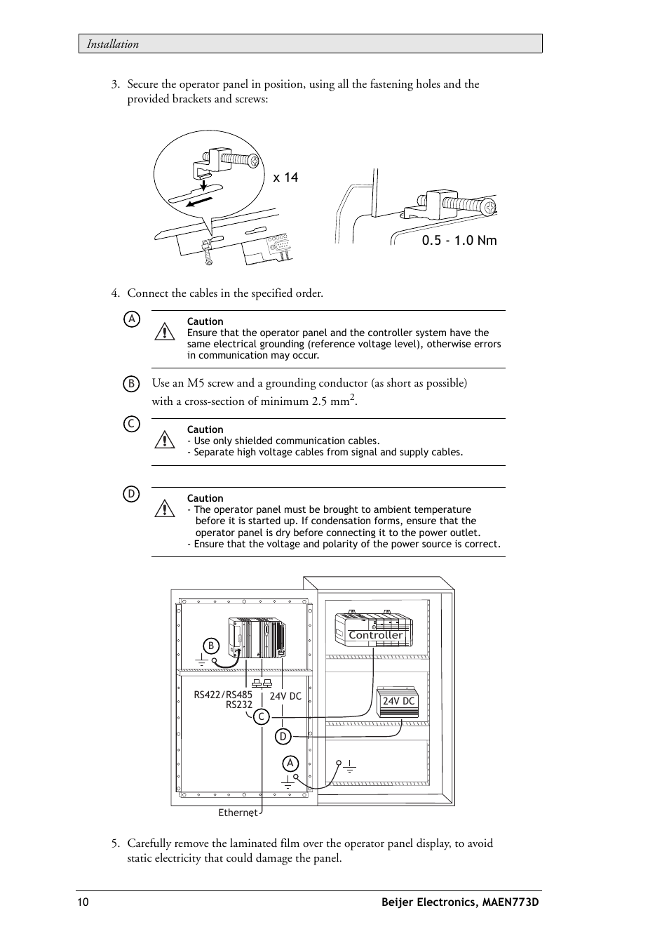 Beijer Electronics EXTER K100 EN User Manual | Page 10 / 28