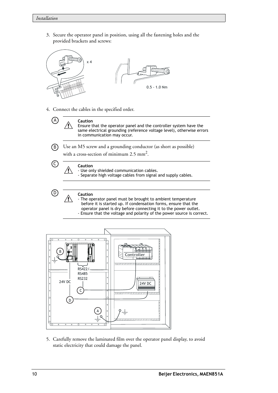 Beijer Electronics EXTER K10m EN User Manual | Page 10 / 28