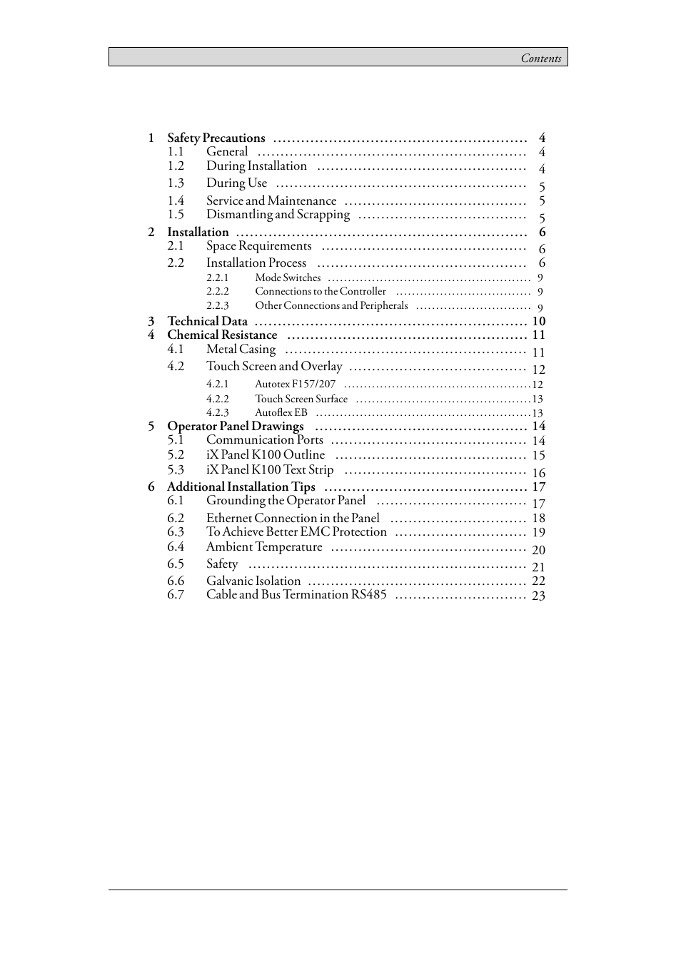 Beijer Electronics iX Panel K100 EN User Manual | Page 3 / 24