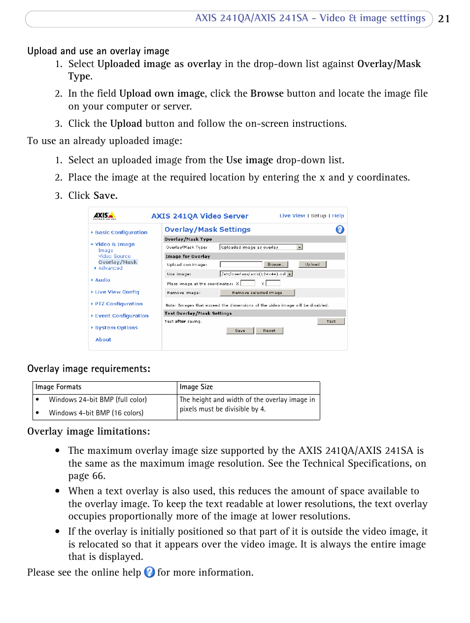 Axis Communications 241SA User Manual | Page 21 / 83