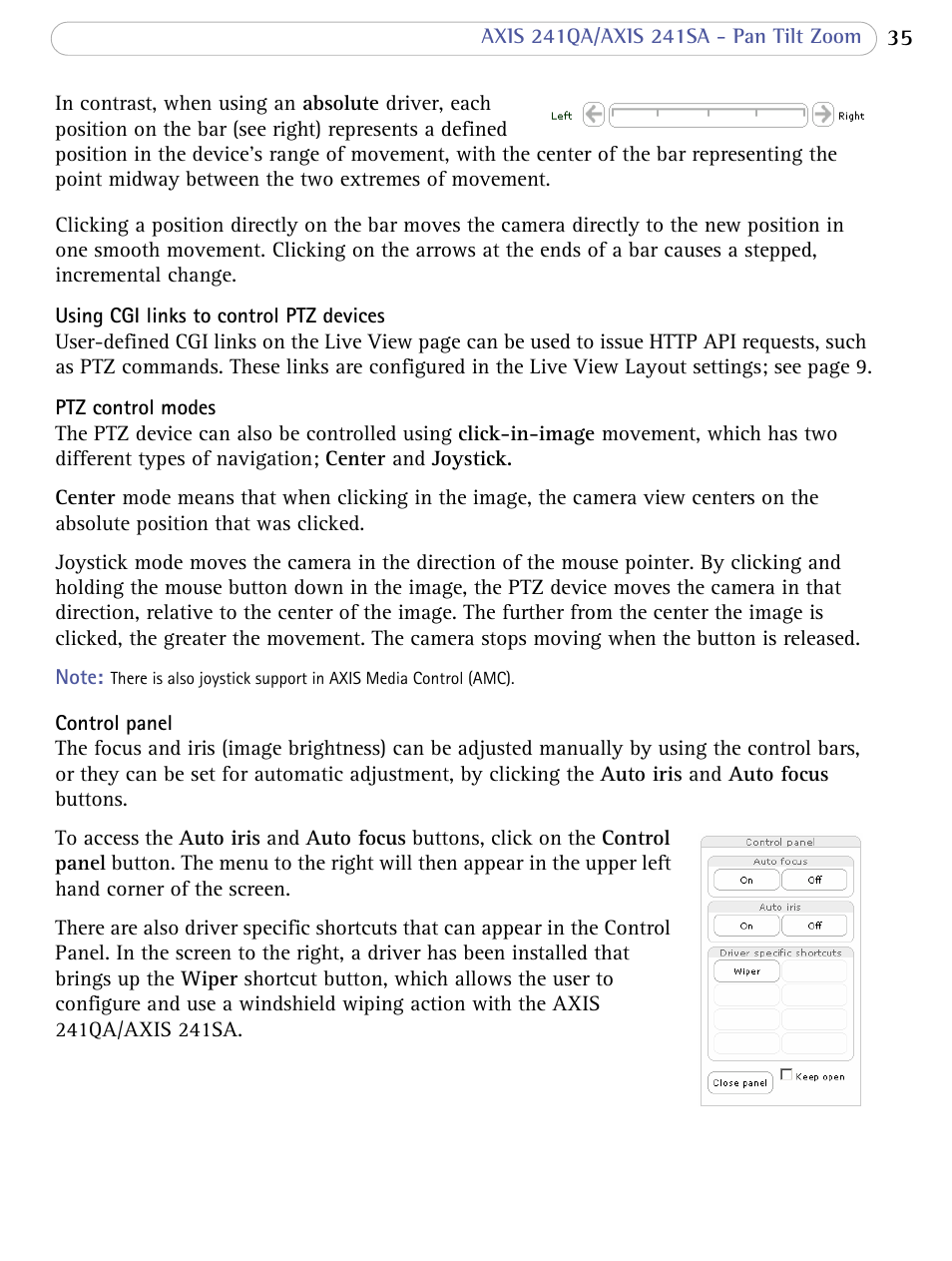 Axis Communications 241SA User Manual | Page 35 / 83
