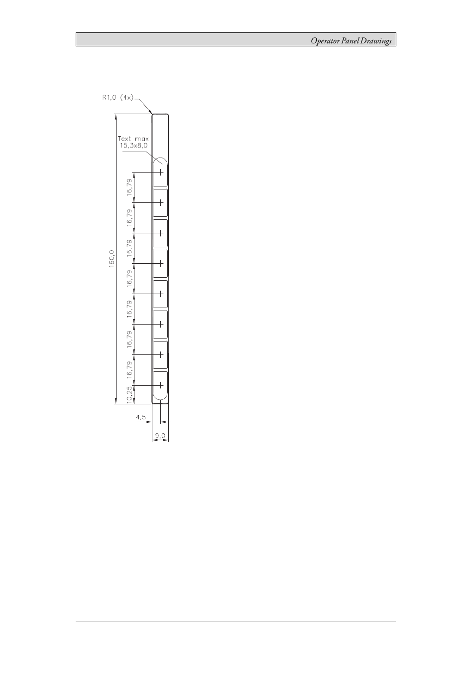 3 ix panel k70 text strip | Beijer Electronics iX Panel K70 EN User Manual | Page 16 / 24