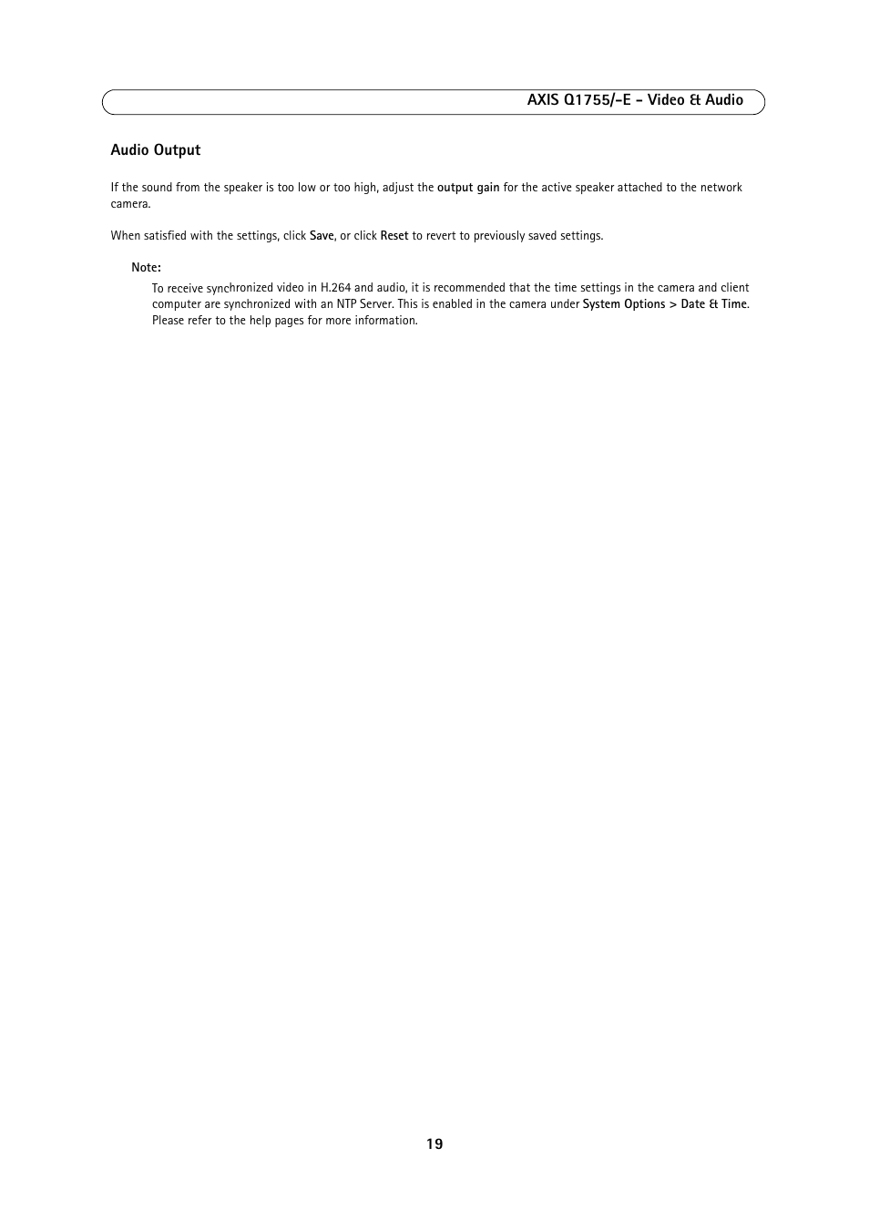 Axis Communications AXIS Q1755-E User Manual | Page 19 / 59