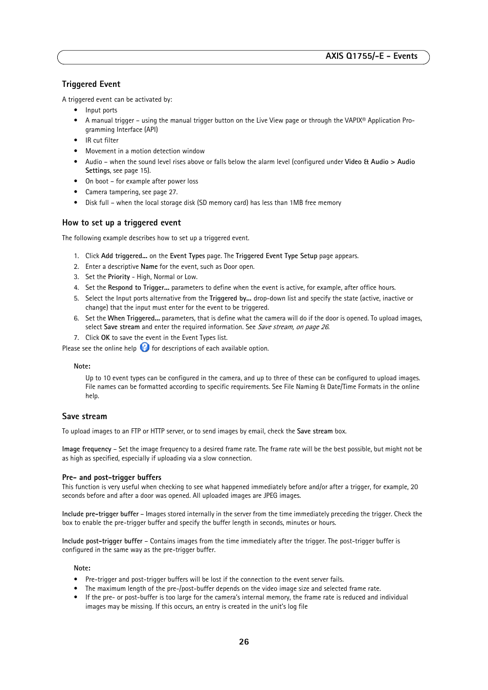 Axis Communications AXIS Q1755-E User Manual | Page 26 / 59